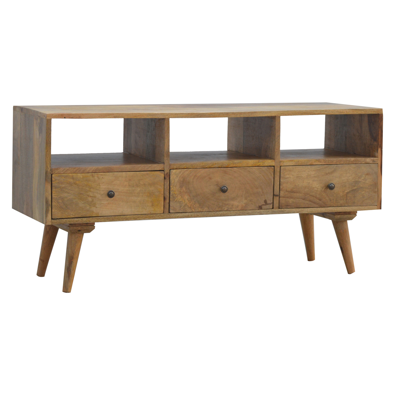Nordic Style TV Unit with 3 Drawers - Image 3