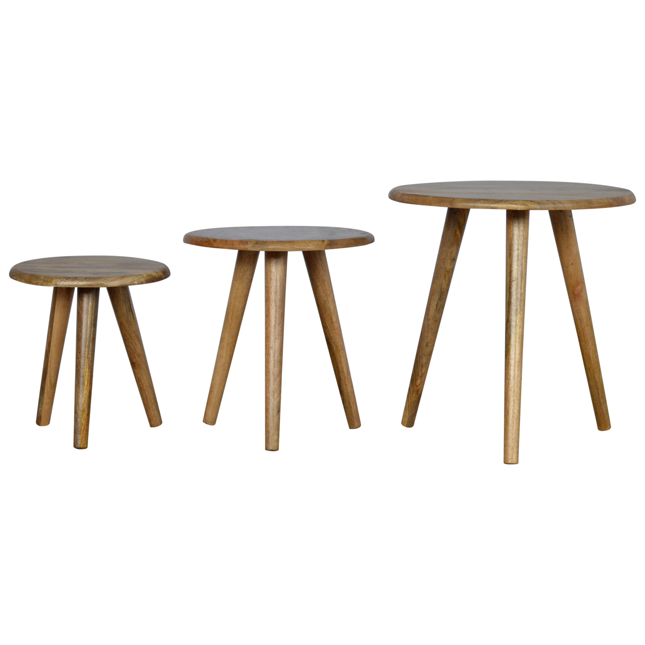 Oak-ish Nordic Nesting Stools - Image 2