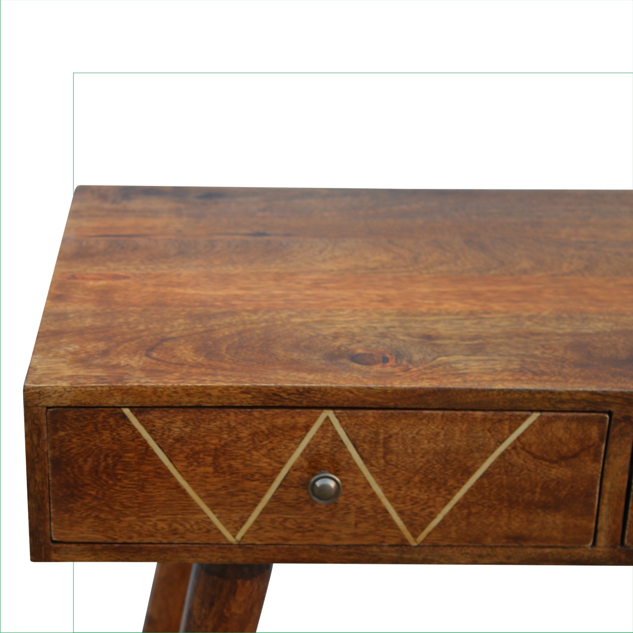 Geometric Brass Console Table - Image 5