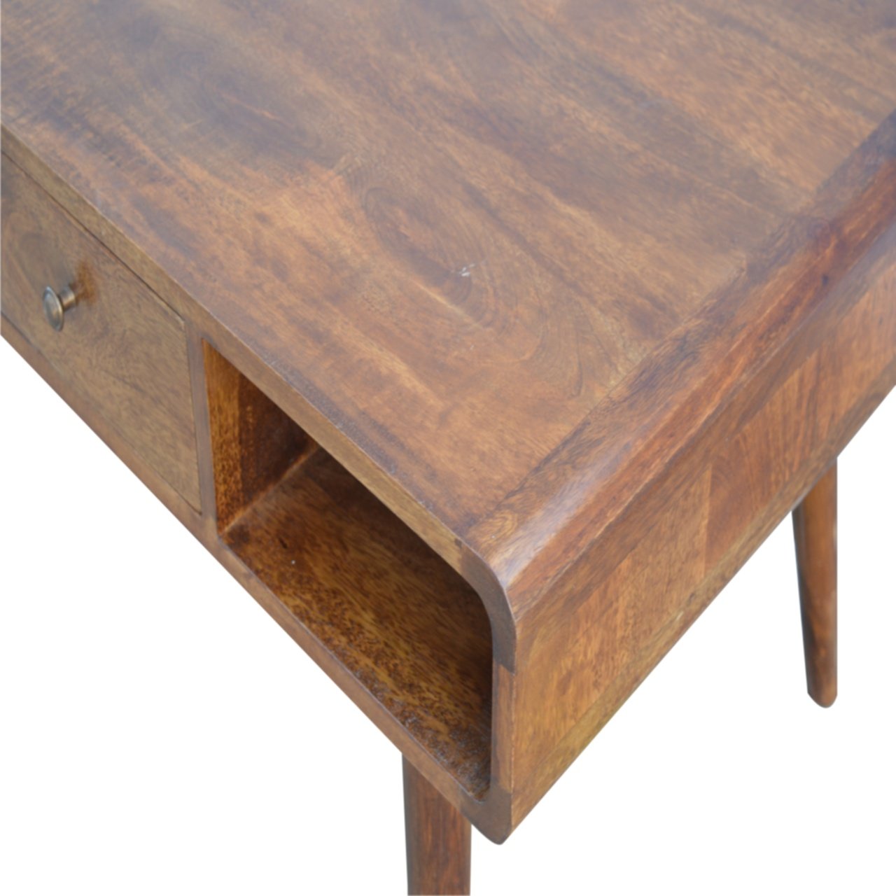 Curved Chestnut Coffee Table - Image 5