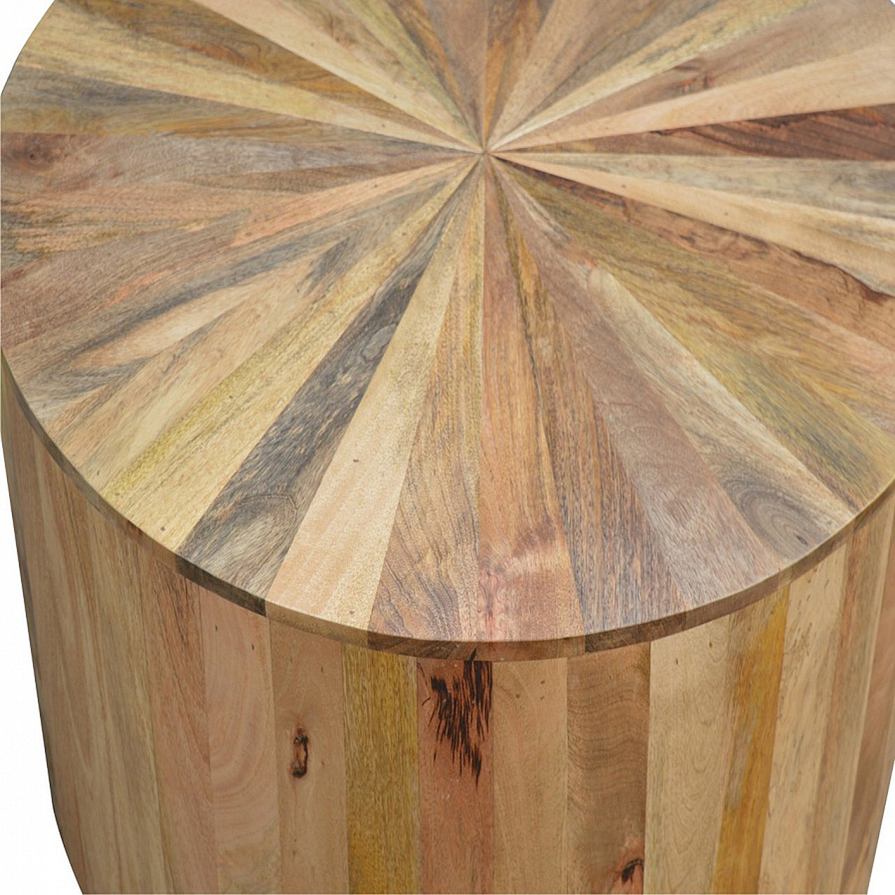 Round Wooden Coffee Table - Image 3