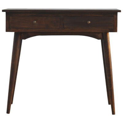 2 Drawer Walnut Hallway Console