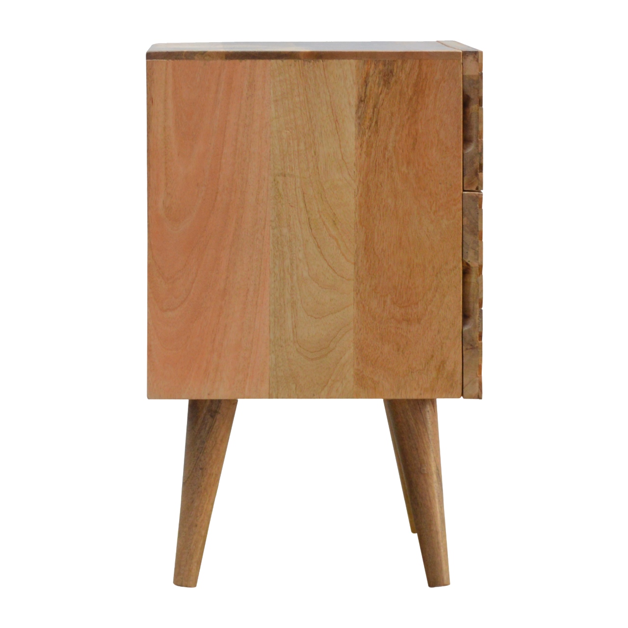 Lille 2 Drawer Oak-ish Bedside - Image 9