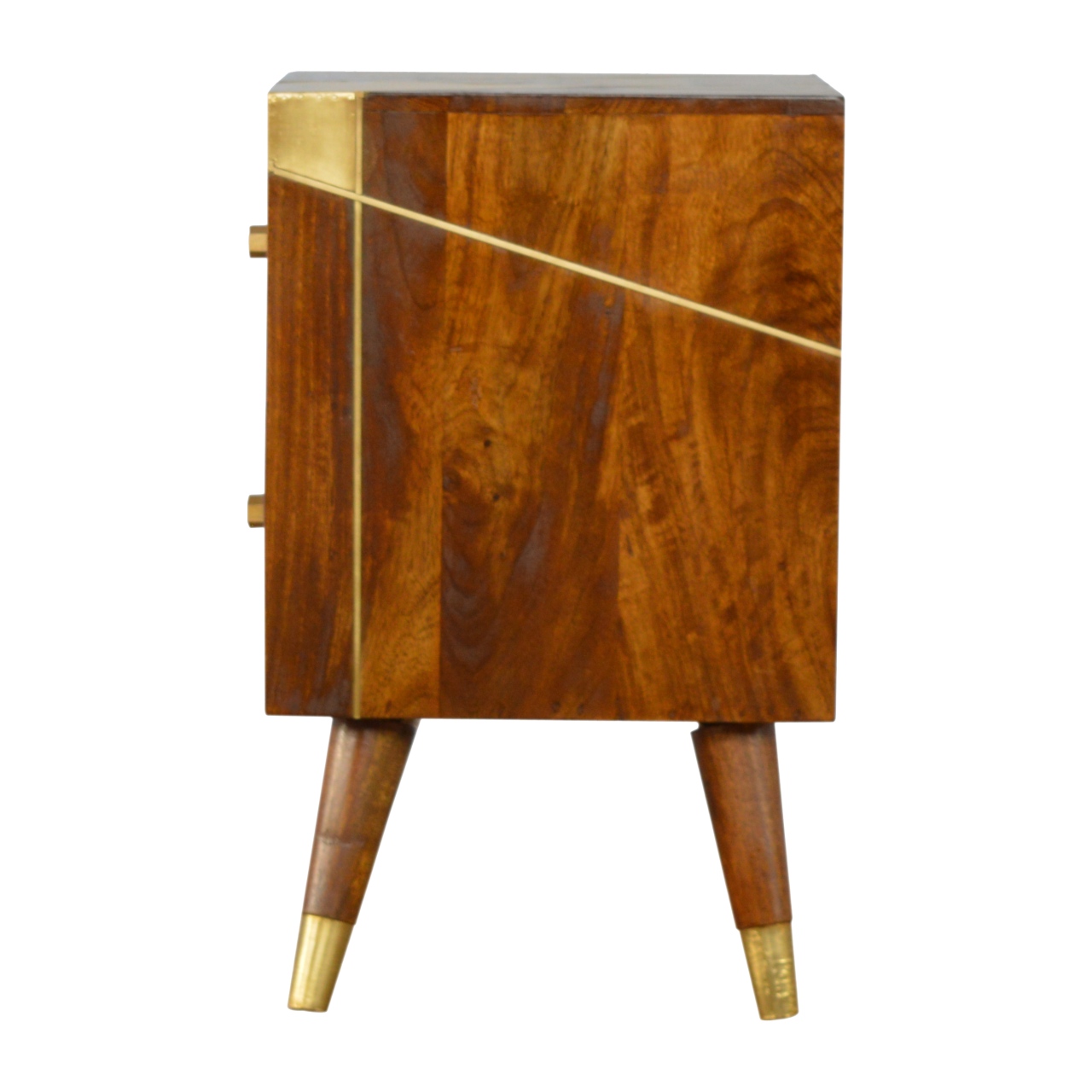 Gold Geometric Chestnut Bedside - Image 8