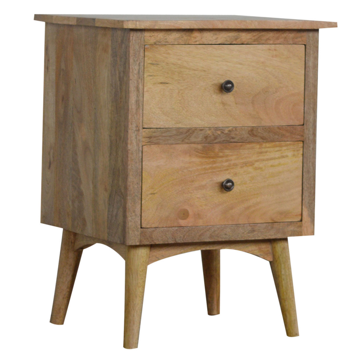 Nordic Style Bedside with 2 Drawers - Image 3