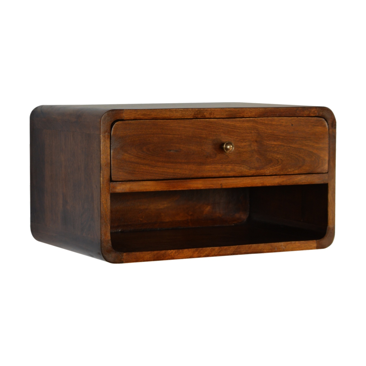 Chestnut Curve Floating Bedside - Image 3