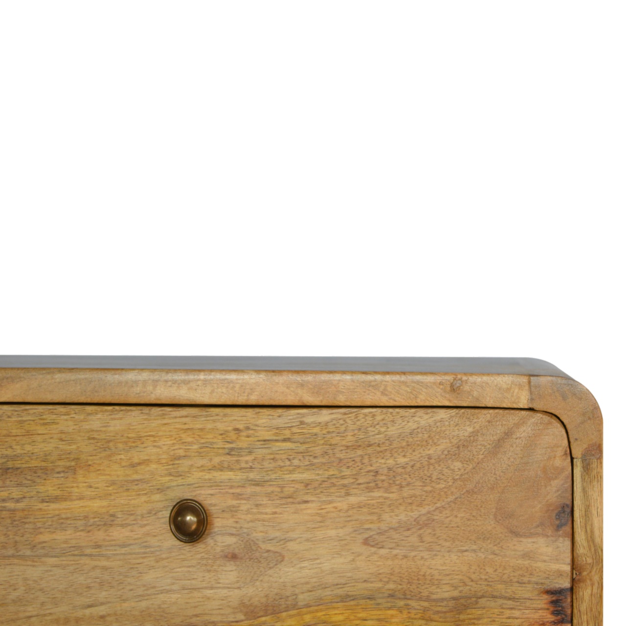 Oak-ish 2 Drawer Floating Bedside - Image 4