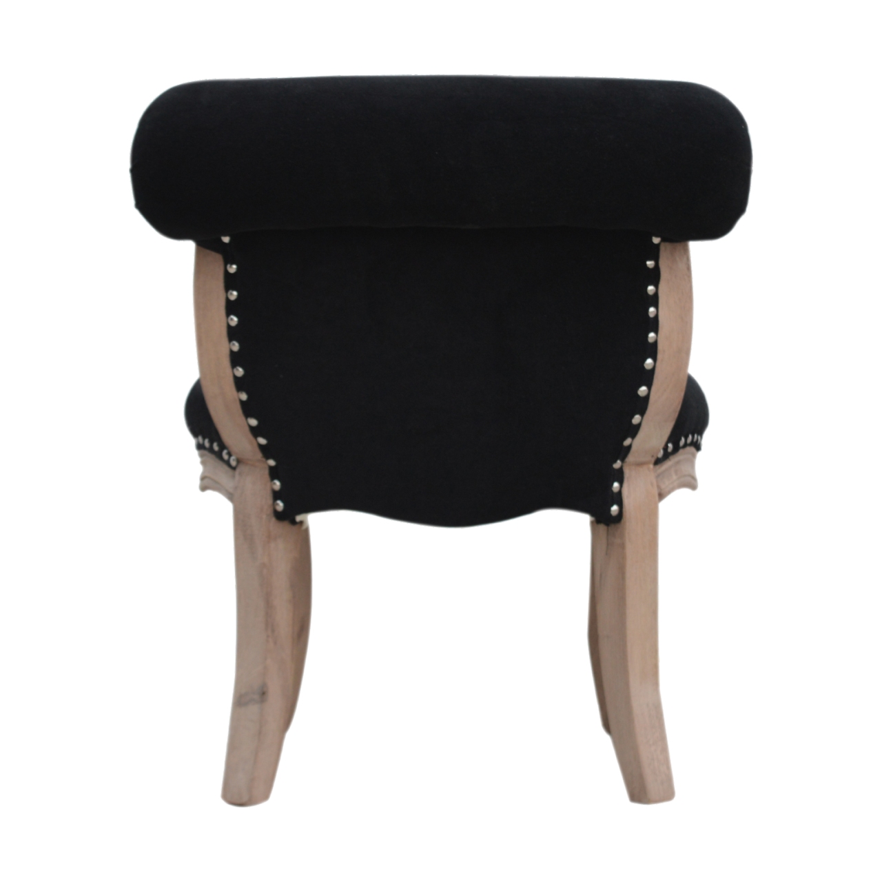 Black Velvet Studded Chair - Image 9