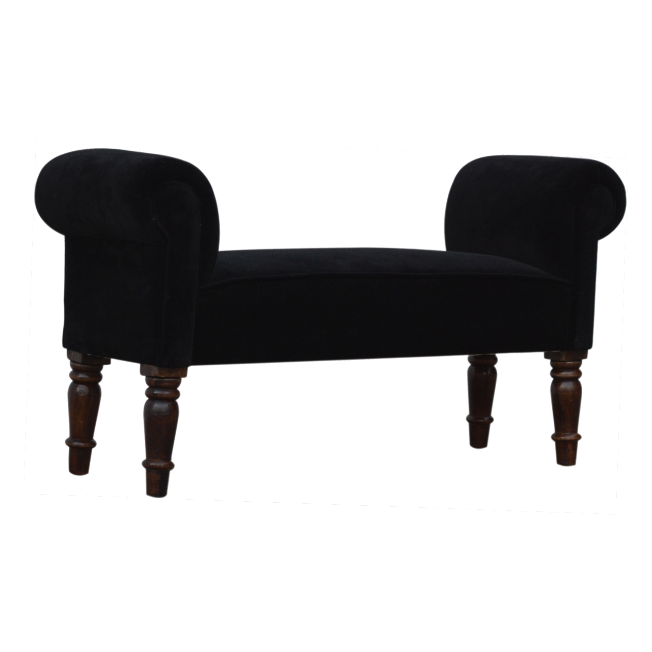 Black Velvet Bench - Image 3