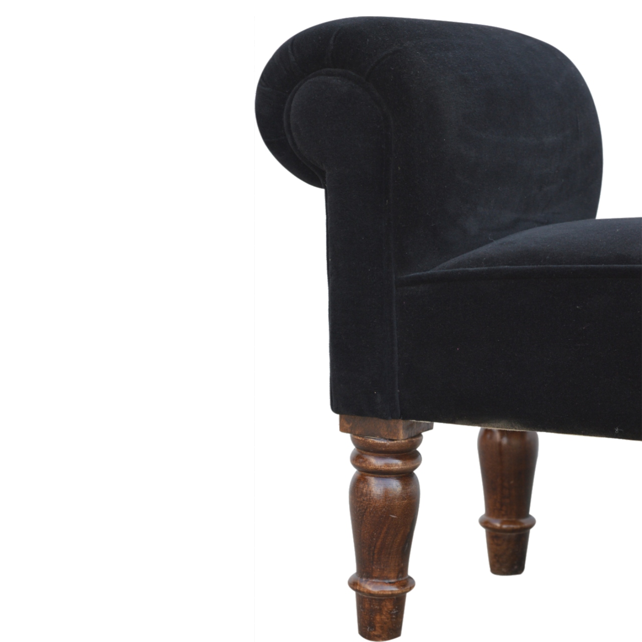 Black Velvet Bench - Image 4