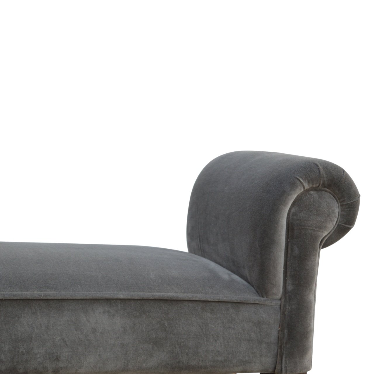 Grey Velvet Bench - Image 7