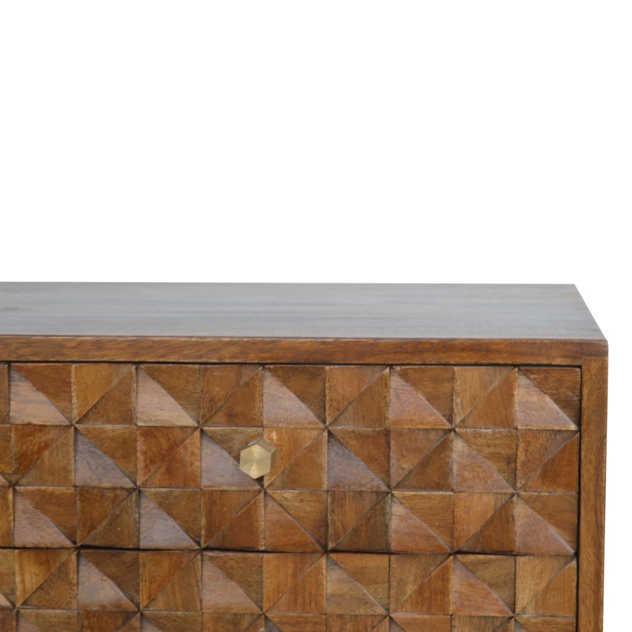 Chestnut Diamond Carve Media Unit - Image 5