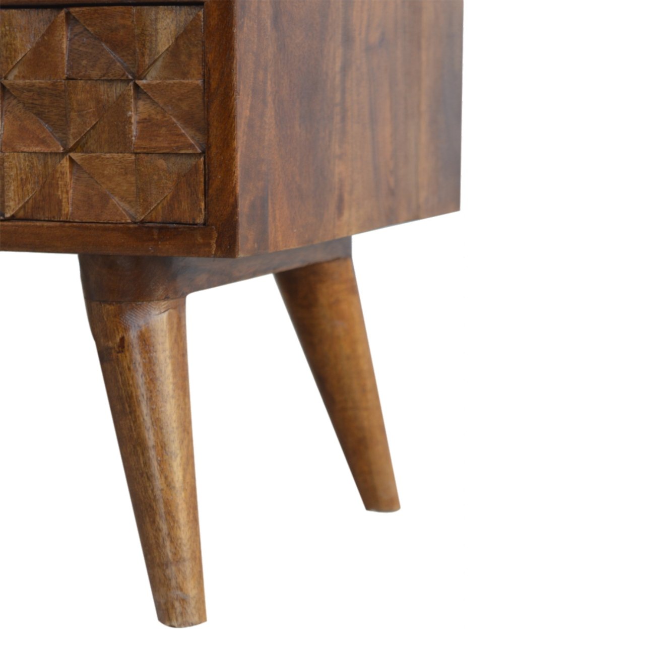 Chestnut Diamond Carve Media Unit - Image 8