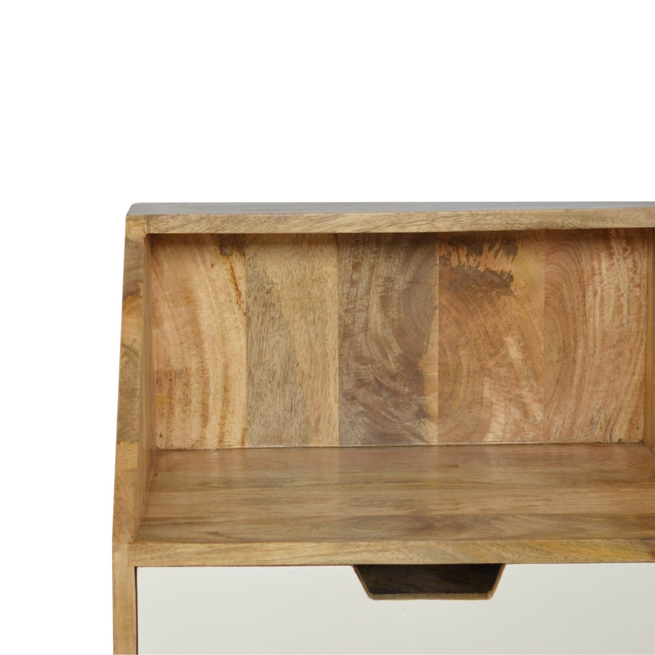 White Painted Raised Back Bedside - Image 5