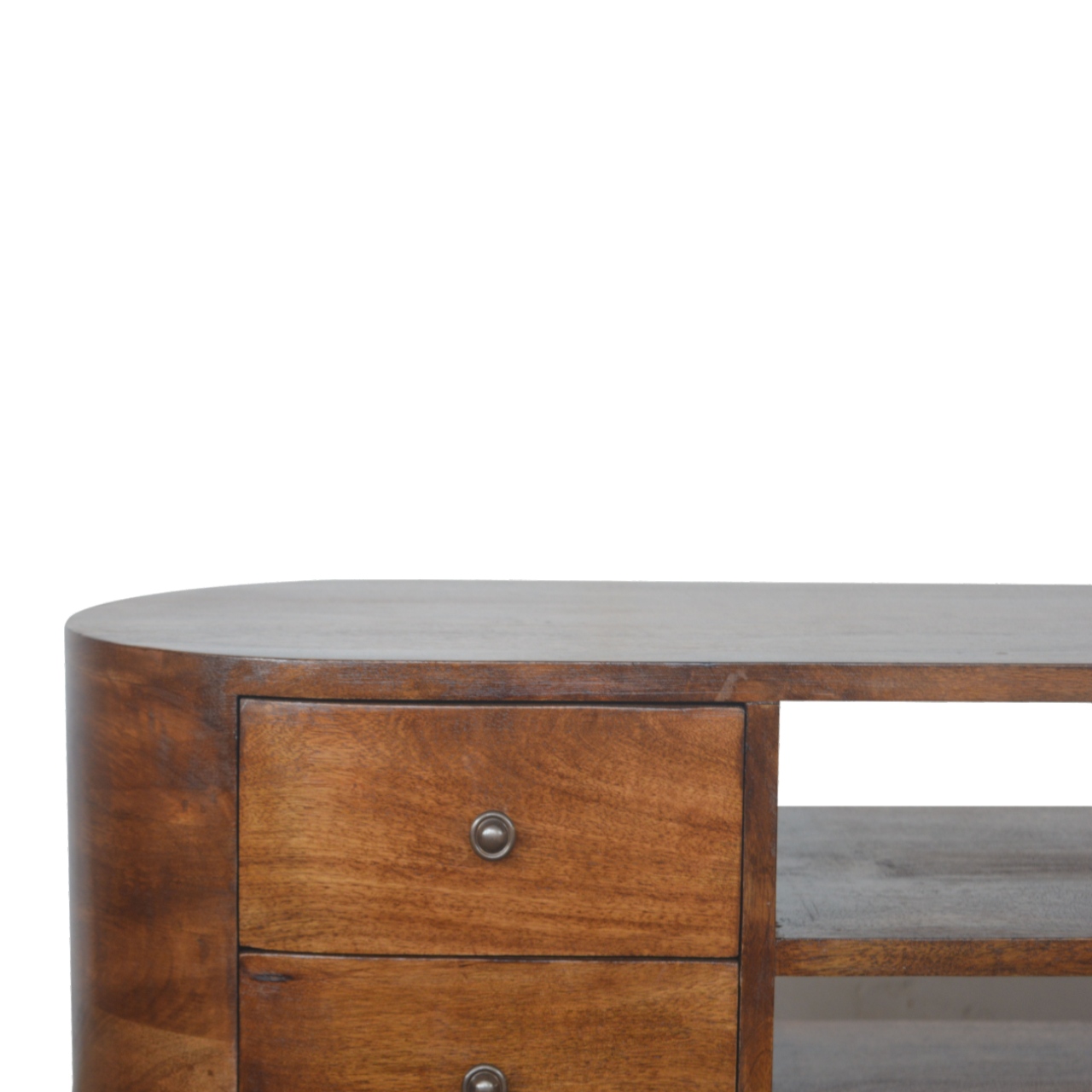 Chestnut Rounded Entertainment Unit - Image 7