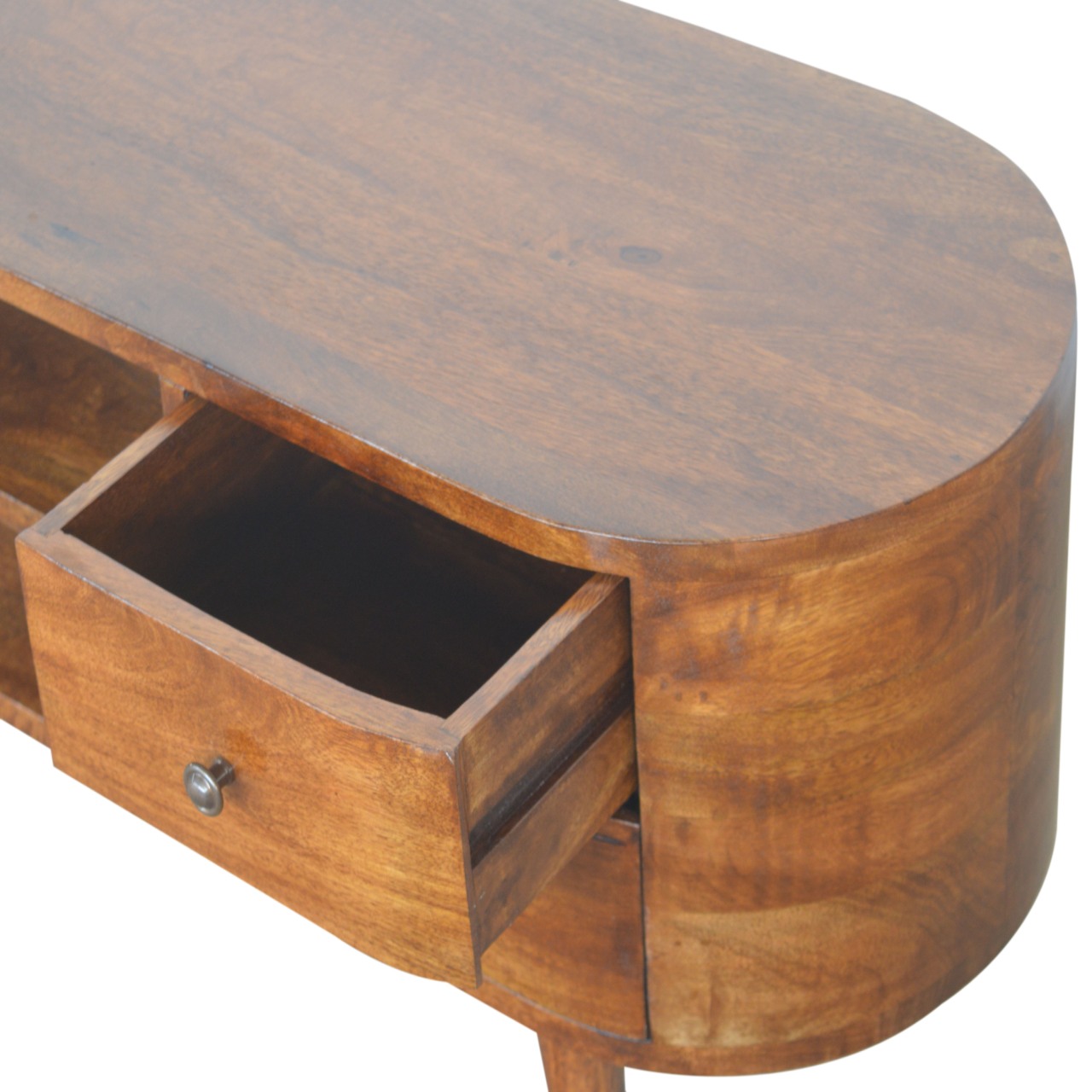 Chestnut Rounded Entertainment Unit - Image 6