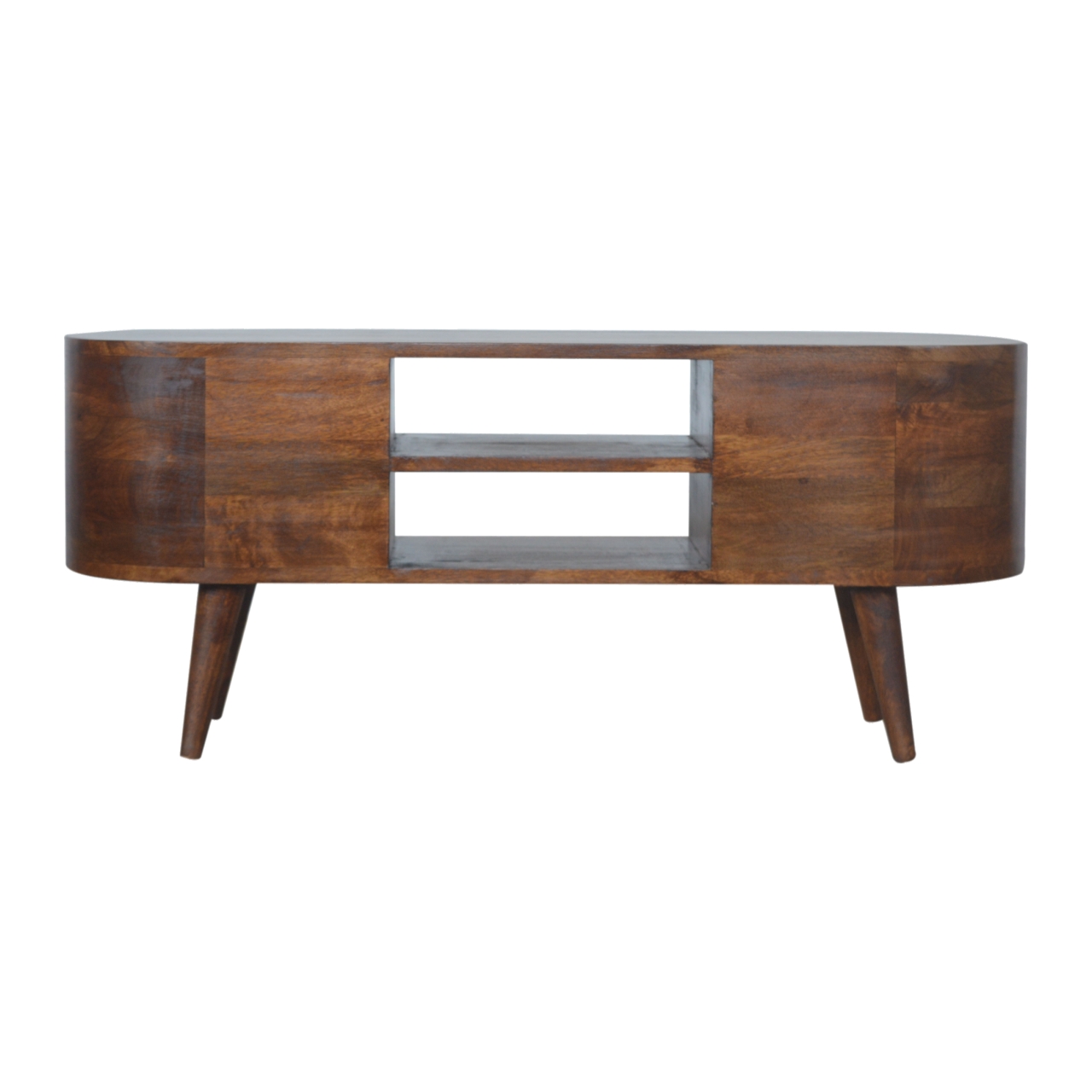 Chestnut Rounded Entertainment Unit - Image 10
