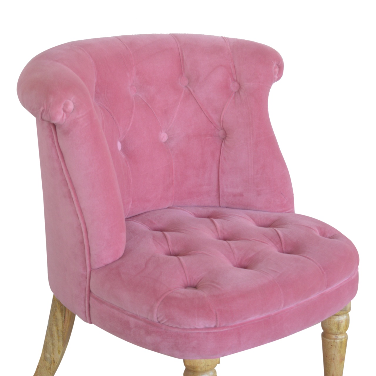 Pink Velvet Accent Chair - Image 7