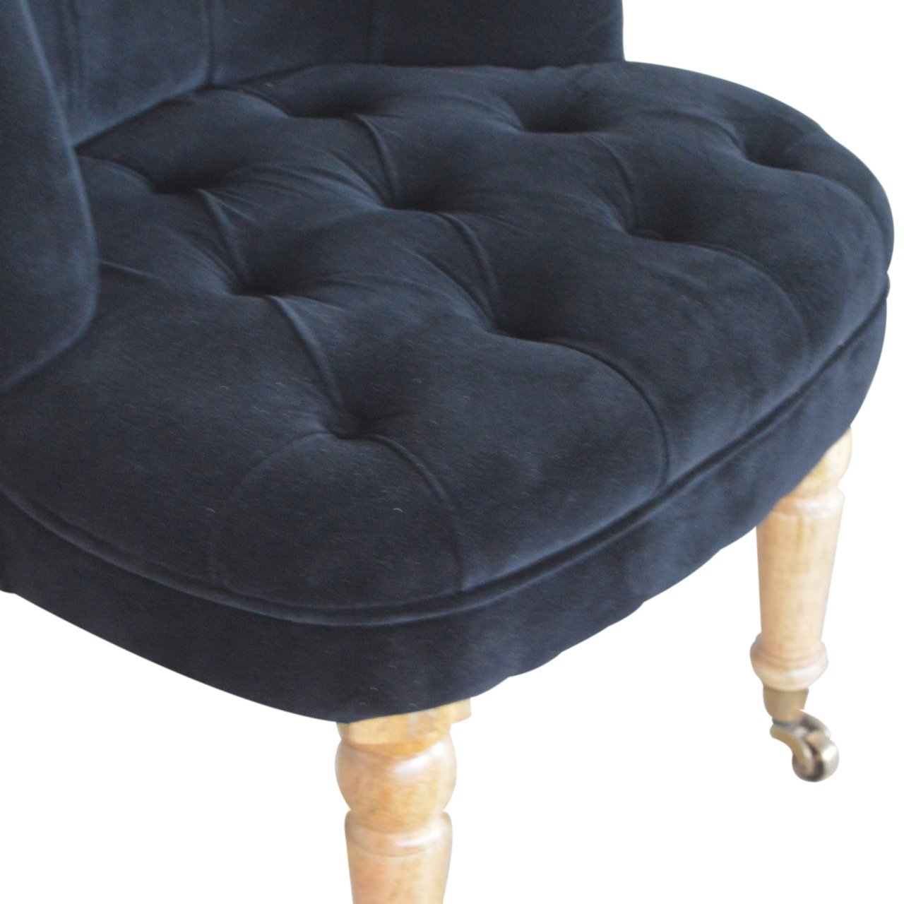 Black Velvet Accent Chair - Image 7
