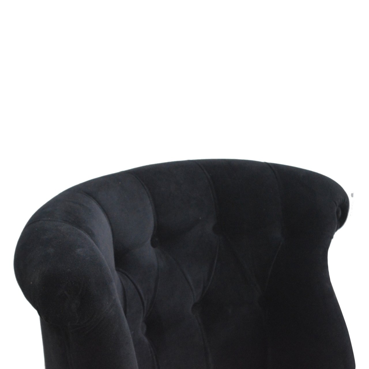 Black Velvet Accent Chair - Image 6