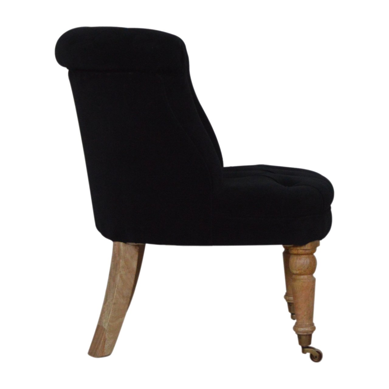 Black Velvet Accent Chair - Image 9