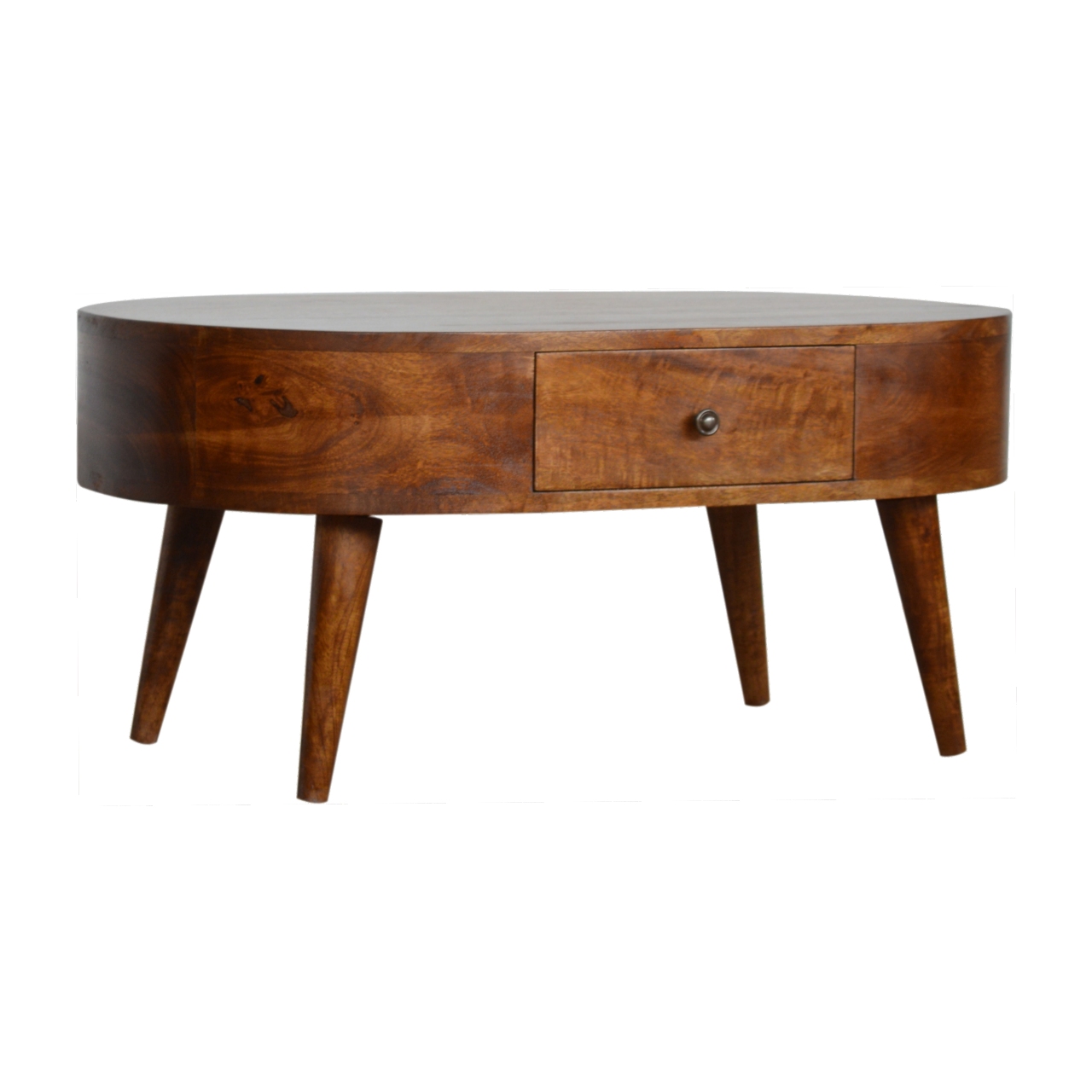 Chestnut Rounded Coffee Table - Image 3