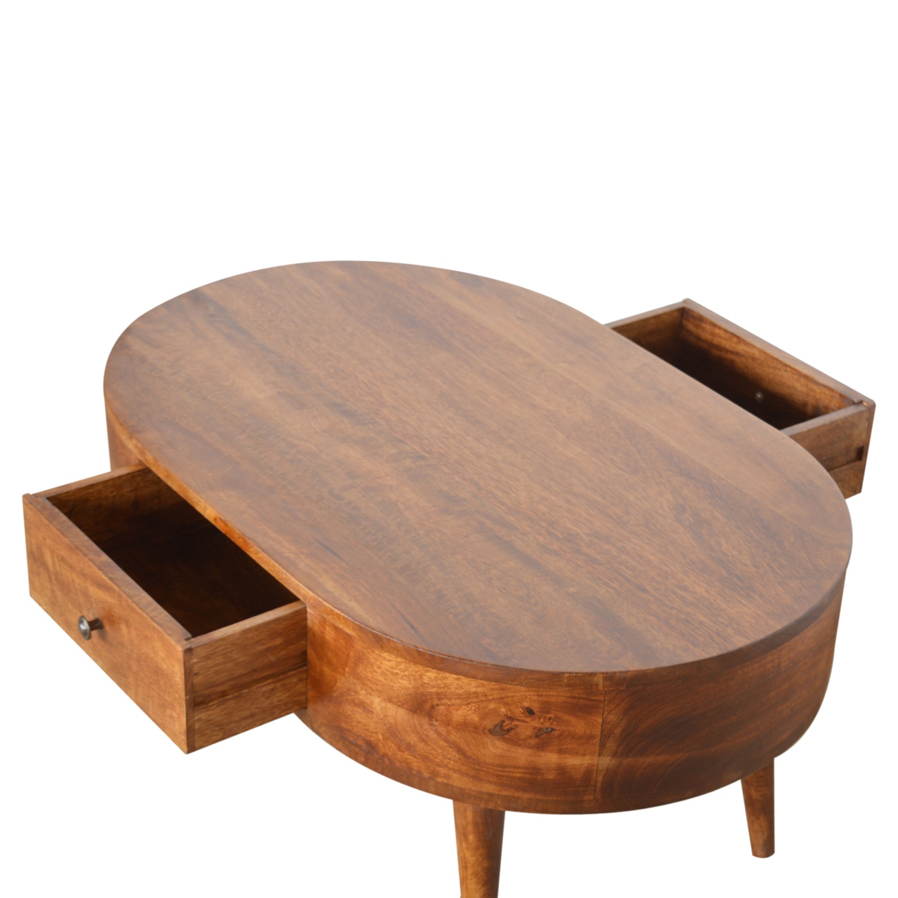 Chestnut Rounded Coffee Table - Image 6