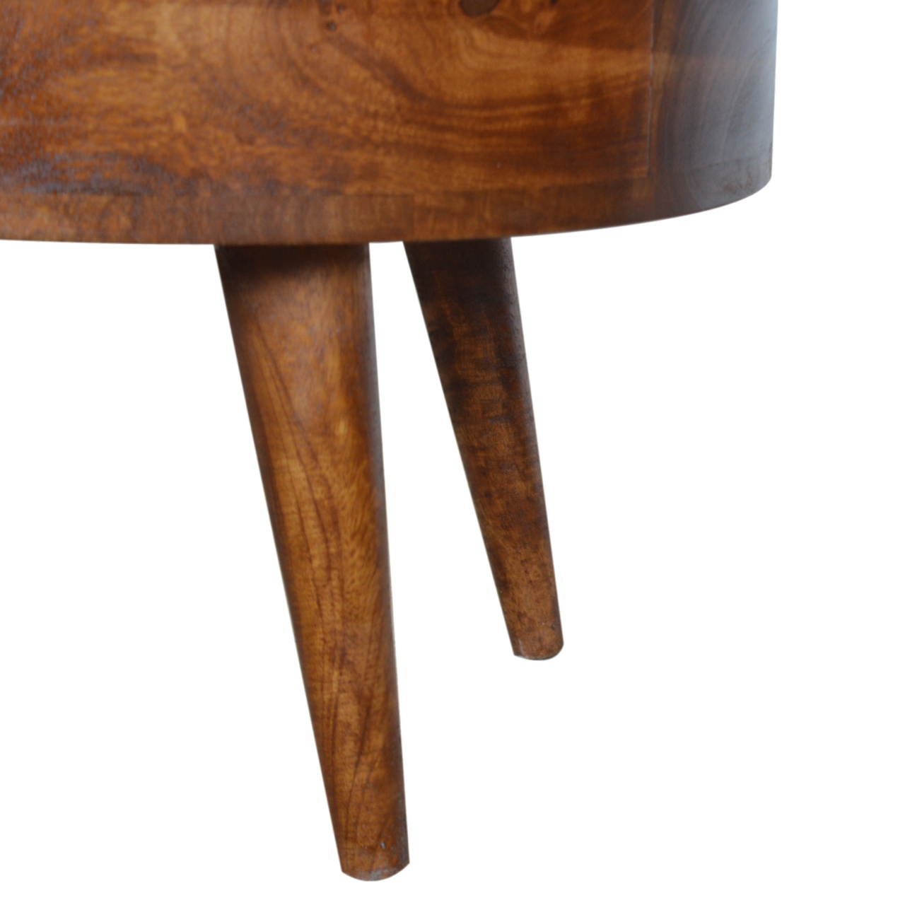 Chestnut Rounded Coffee Table - Image 9