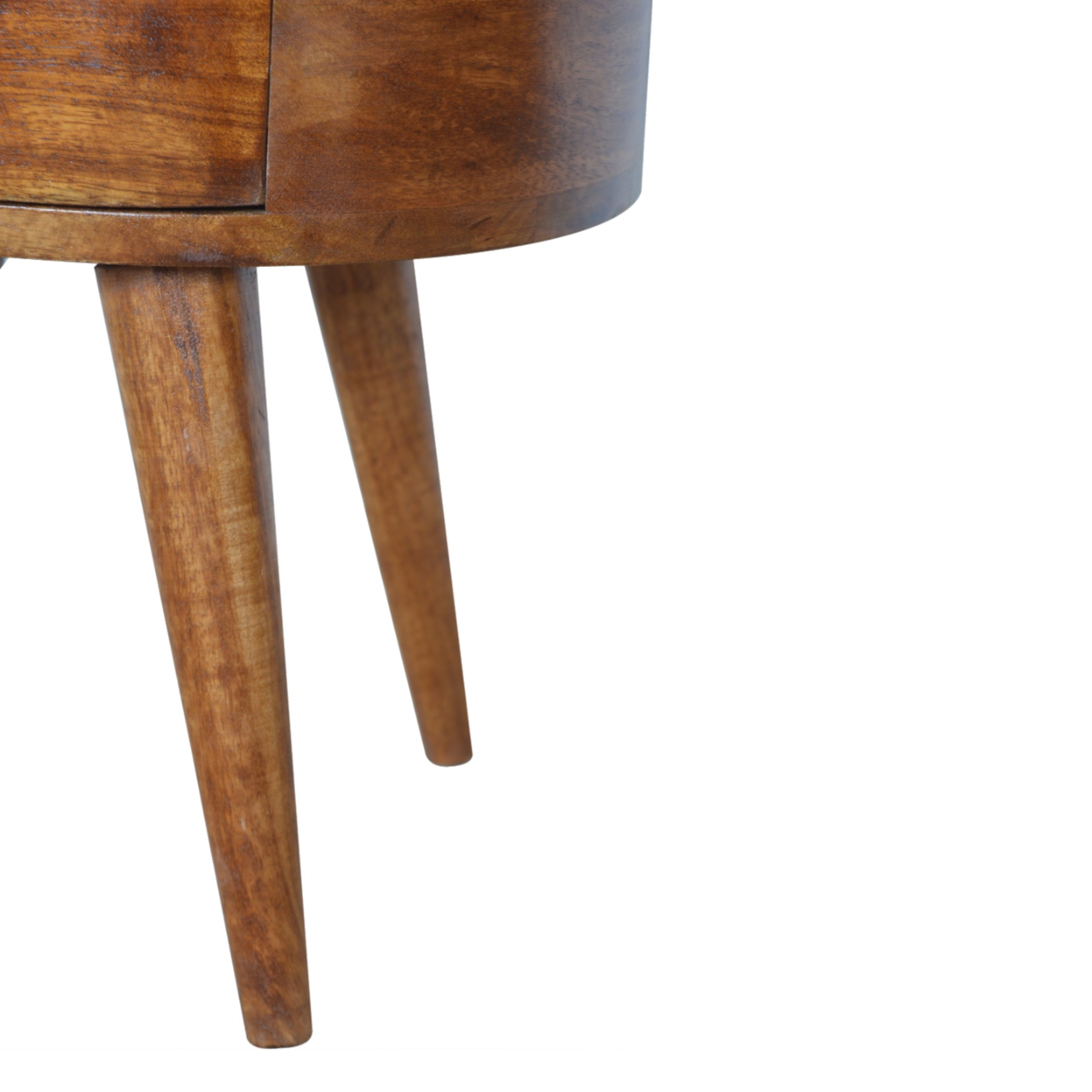 Chestnut Rounded Bedside Table - Image 8