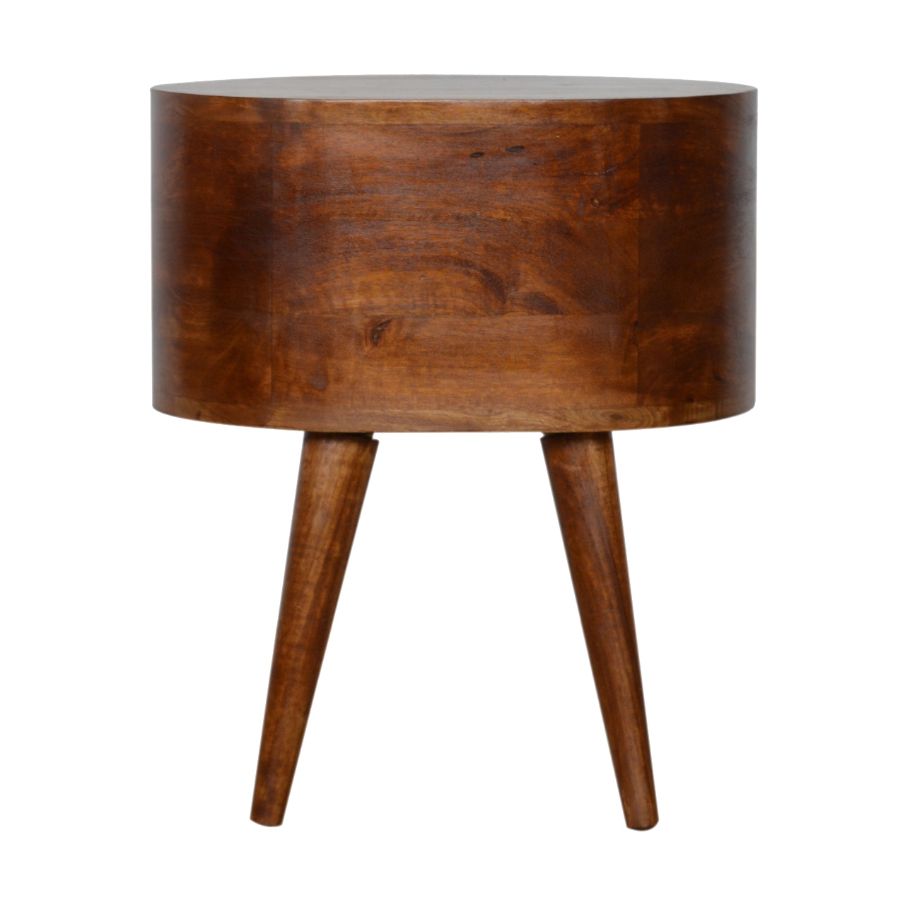 Chestnut Rounded Bedside Table - Image 10