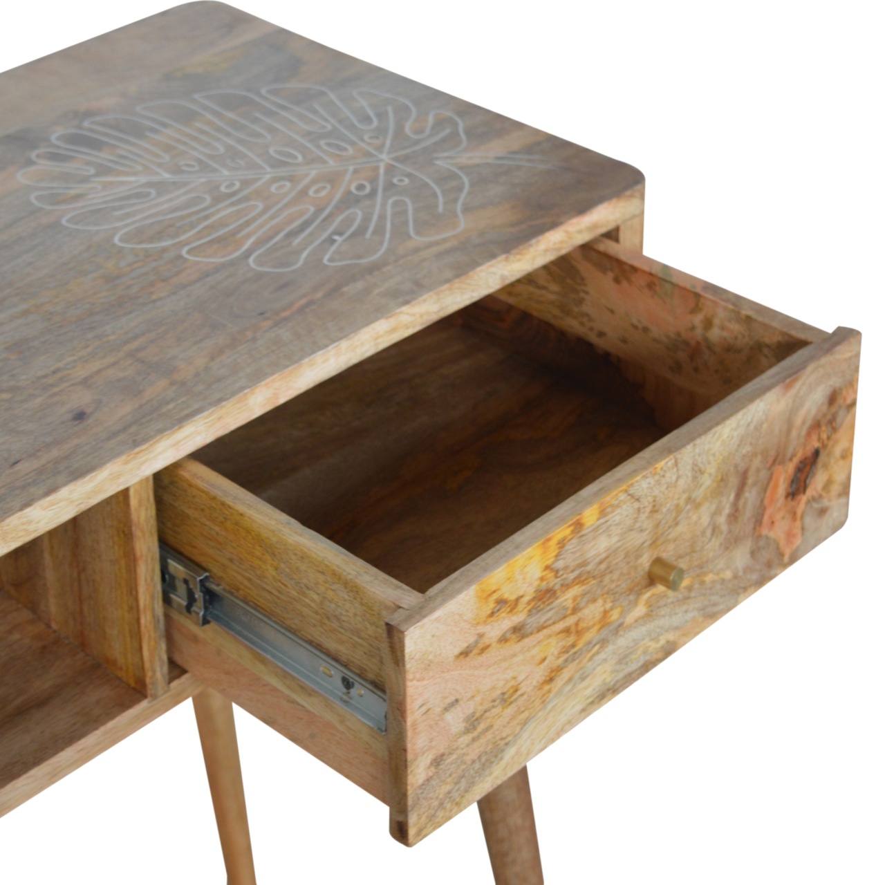 Leaf Embossed Writing Desk - Image 7