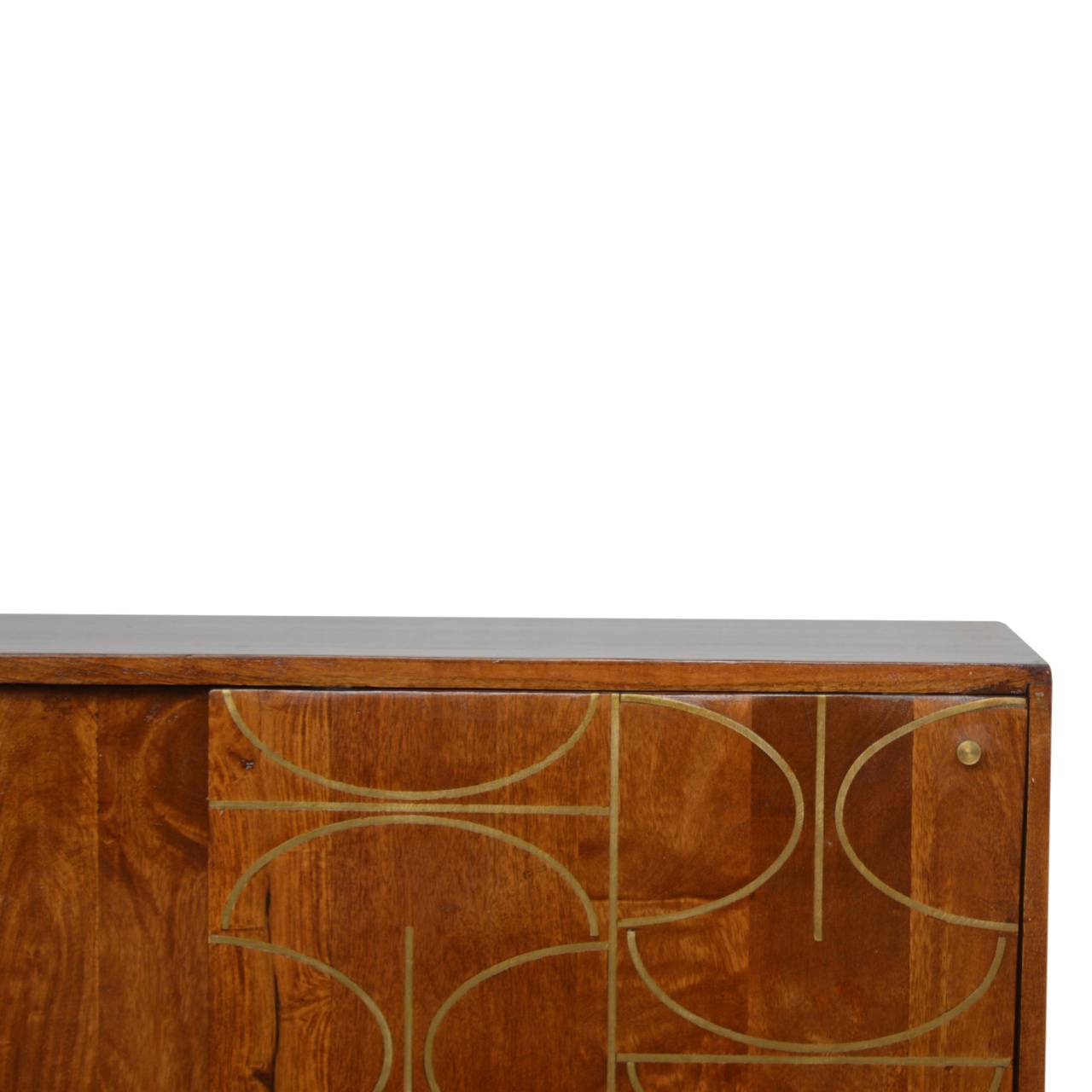 Chestnut Abstract Inlay Sideboard - Image 4