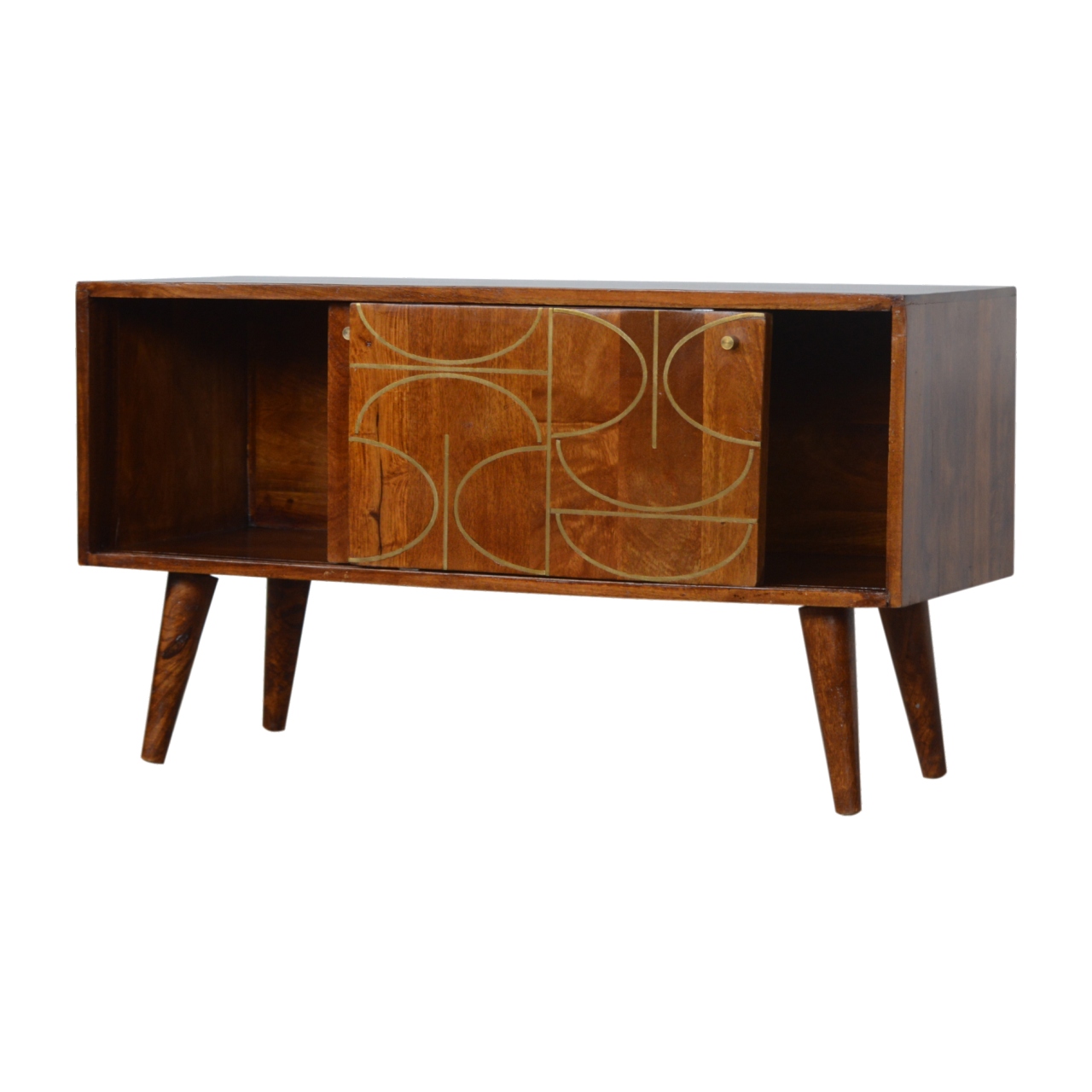 Chestnut Abstract Inlay Sideboard - Image 6