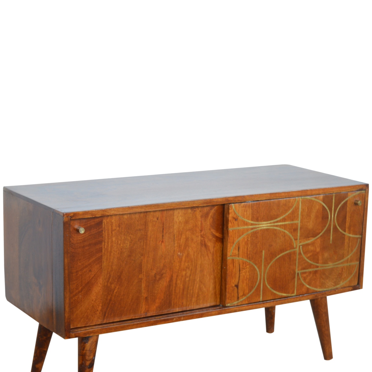 Chestnut Abstract Inlay Sideboard - Image 8