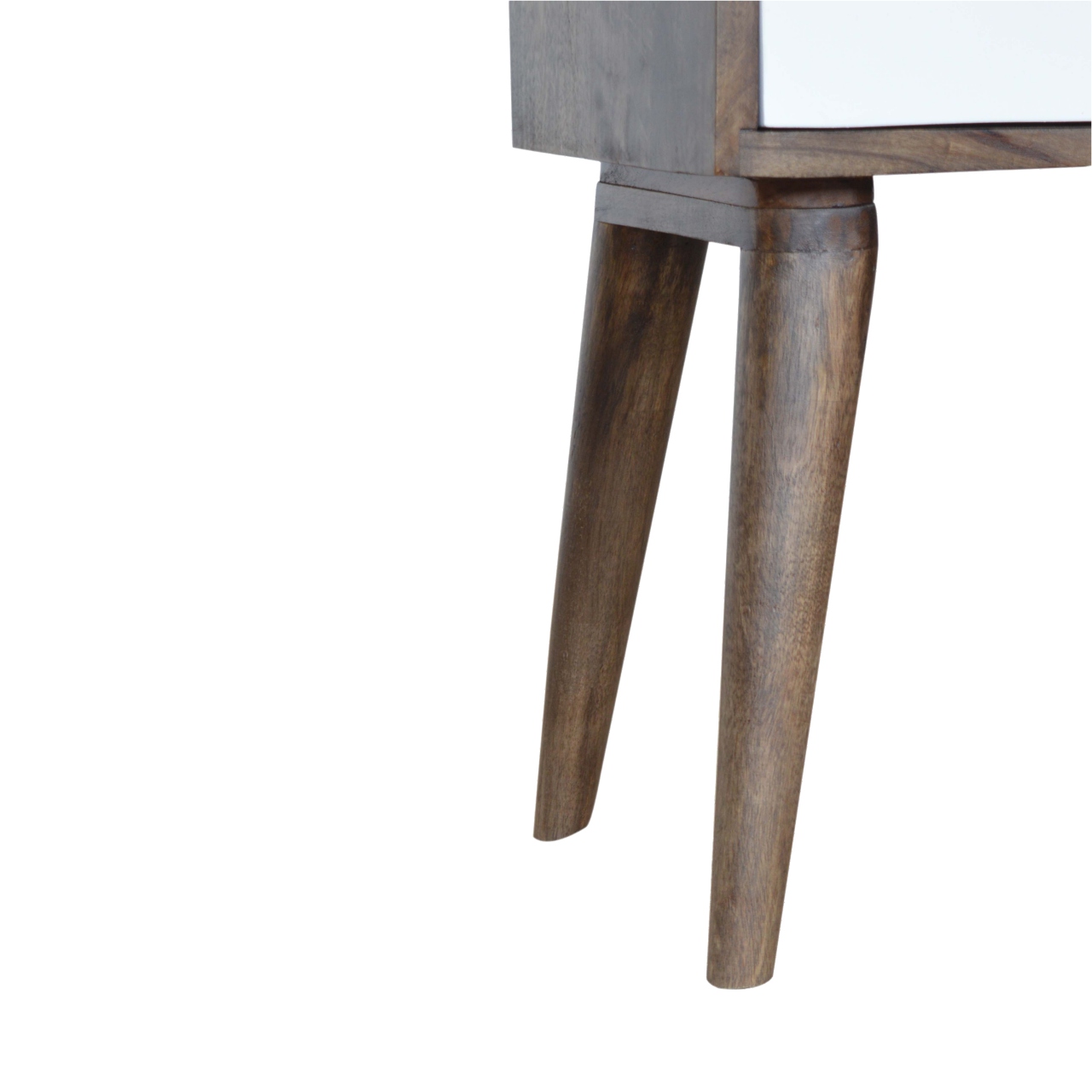 Walnut and White Painted Bedside - Image 6