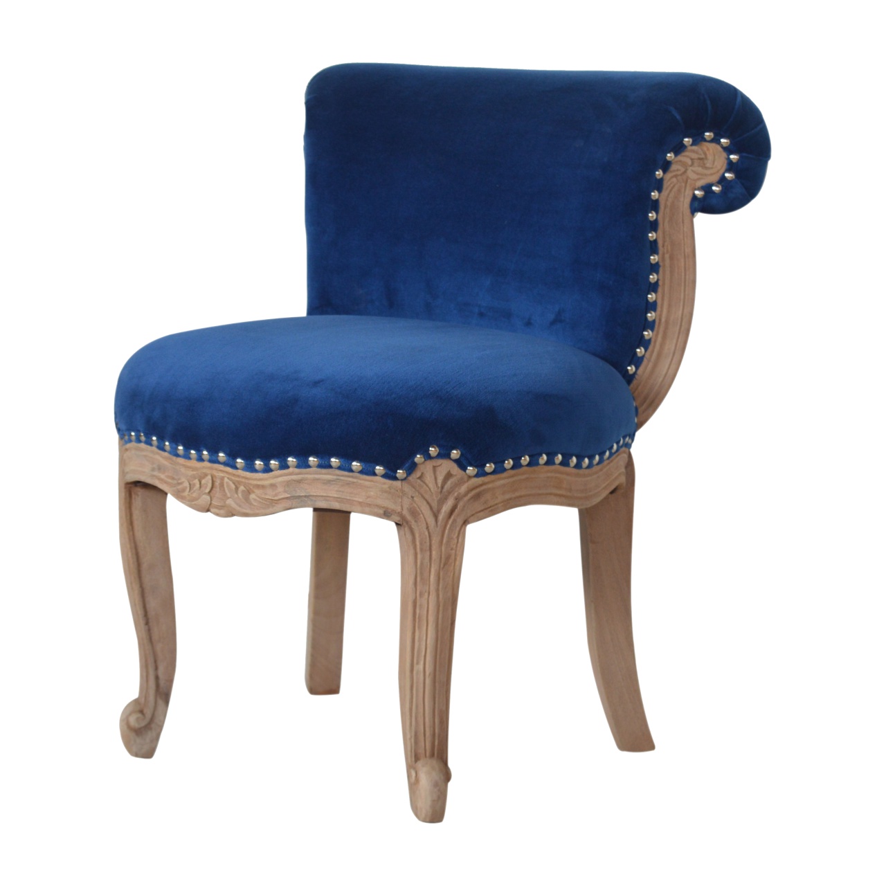 Royal Blue Studded Chair - Image 3