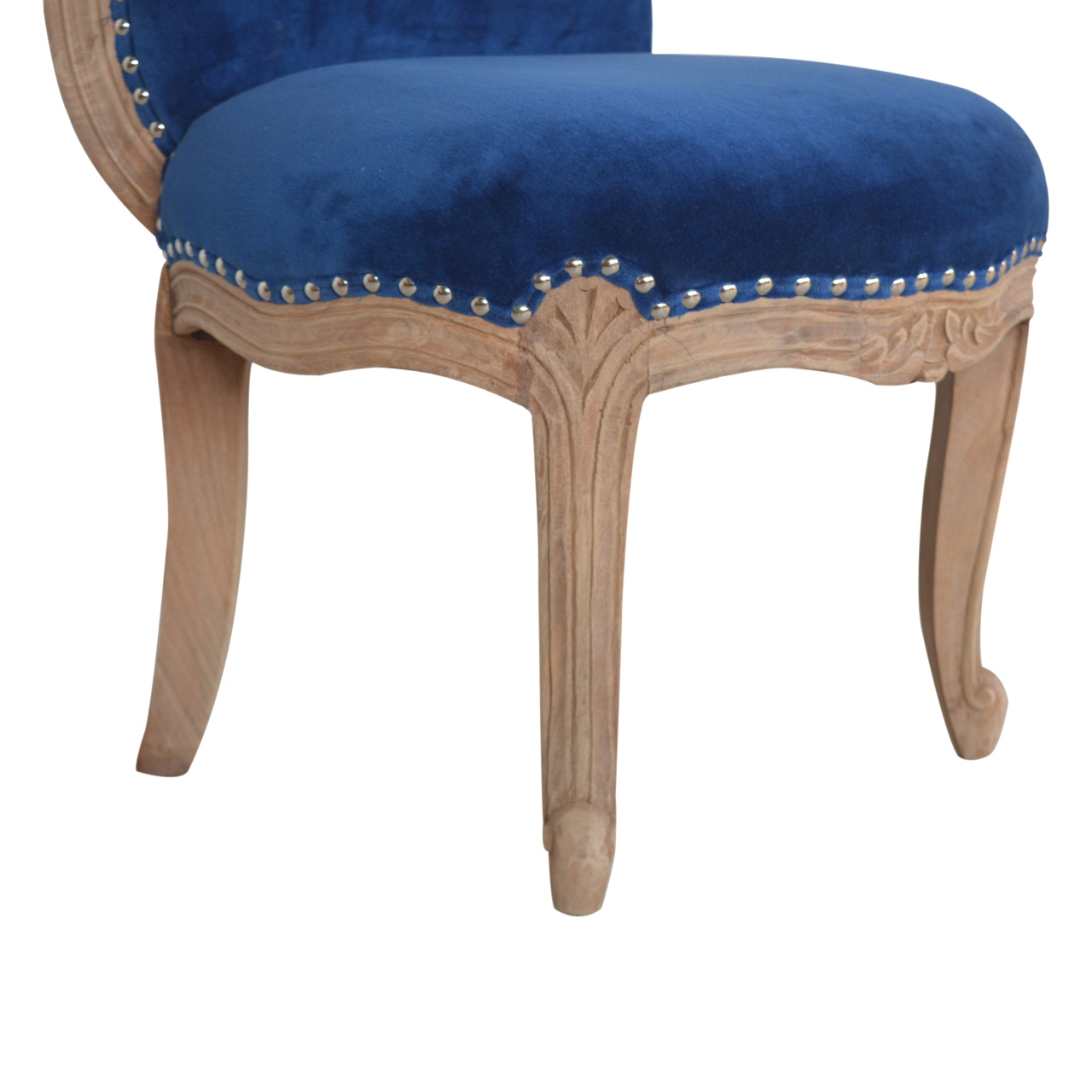 Royal Blue Studded Chair - Image 6