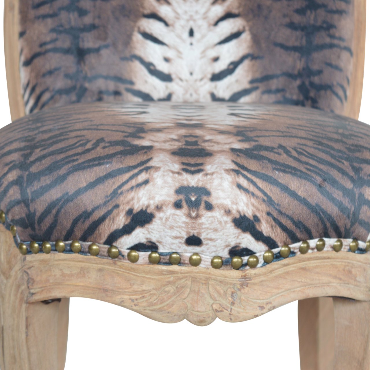 Tiger Printed Studded Chair - Image 7