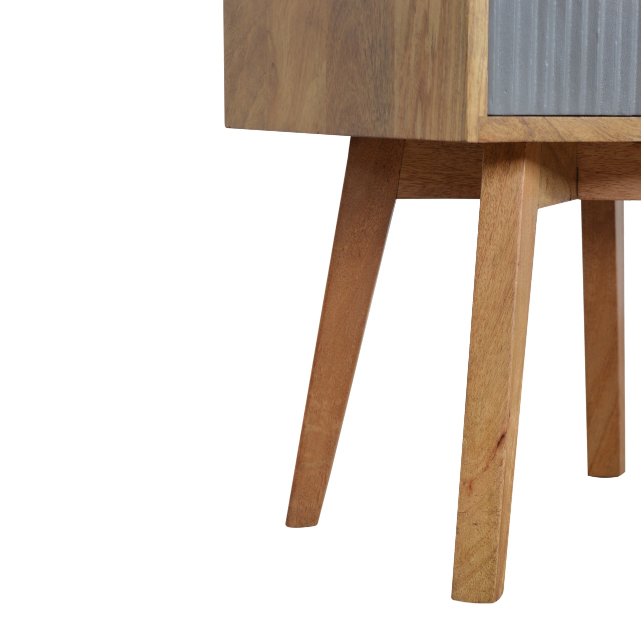 Line Grey Painted Bedside - Image 6