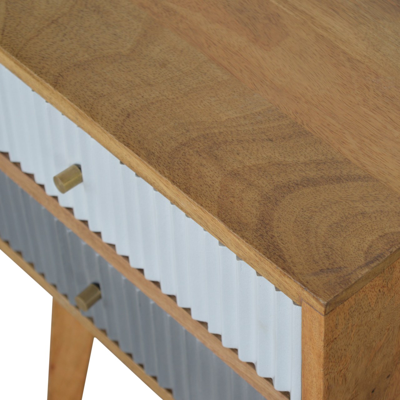 Line Grey Painted Bedside - Image 8