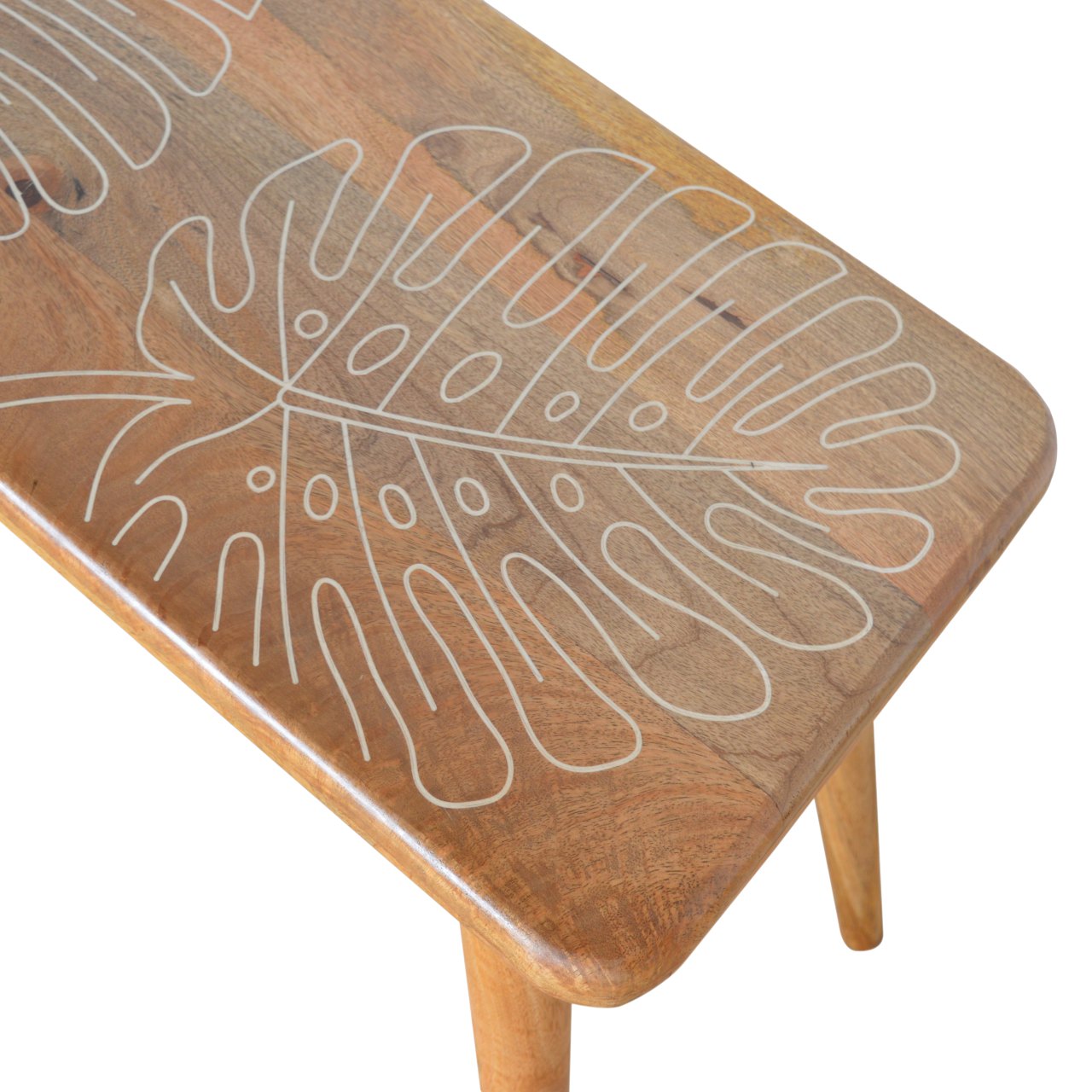 Leaf Resin Print Bench - Image 6