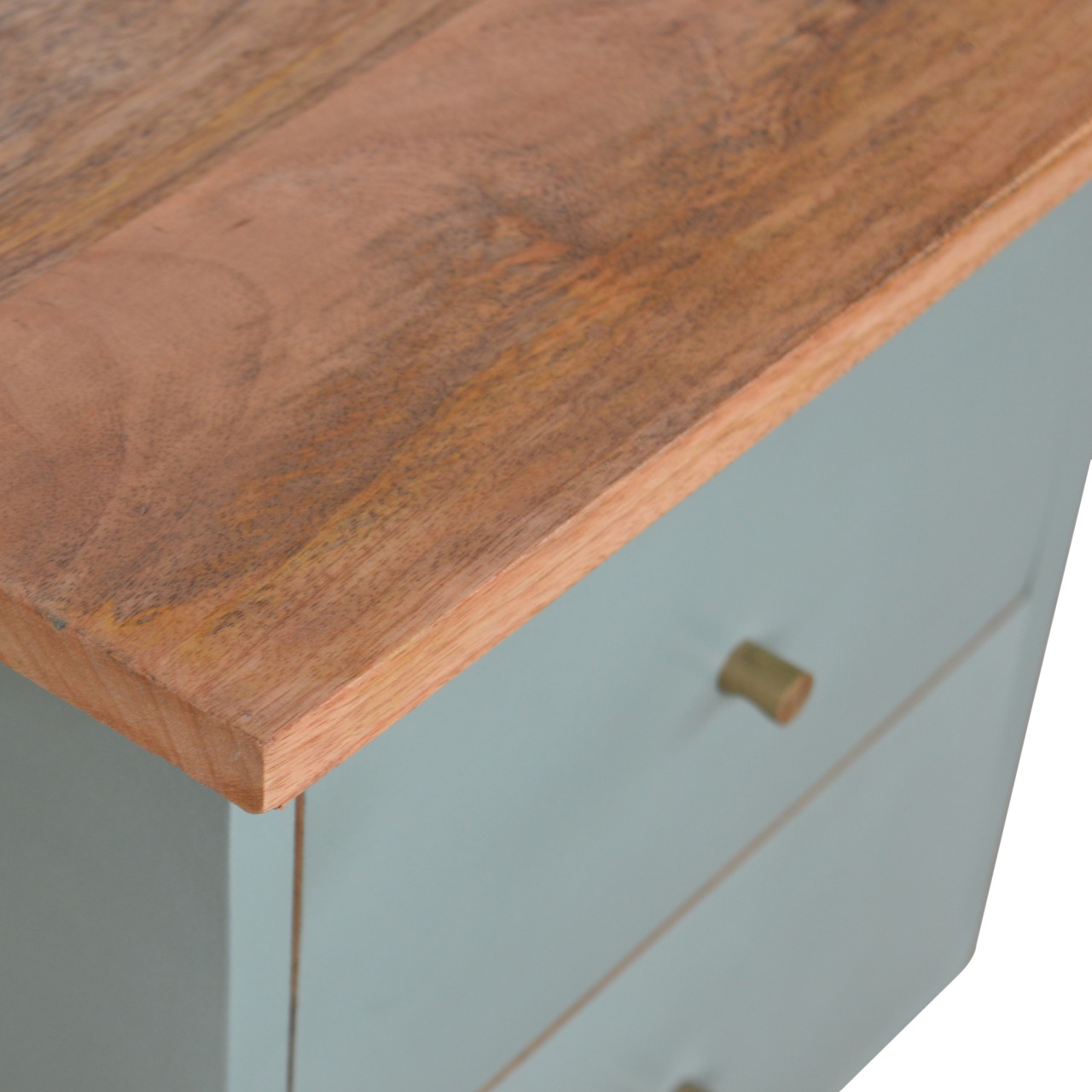 Green Hand Painted Bedside - Image 7