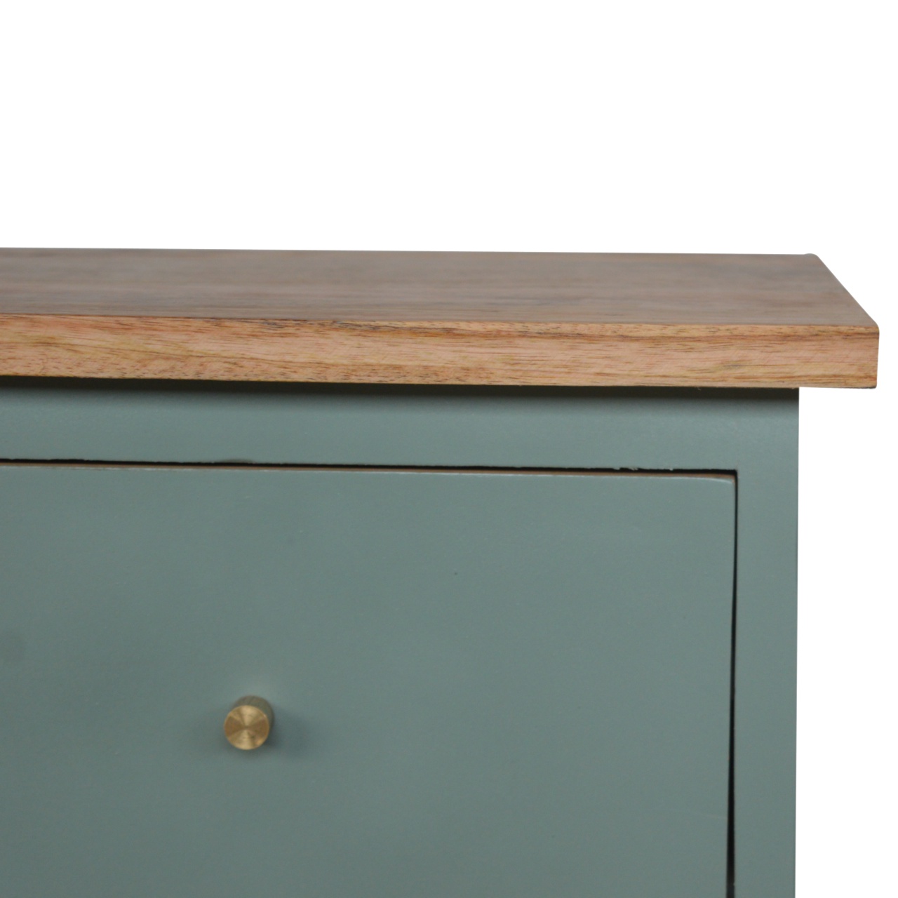 Green Hand Painted Bedside - Image 6