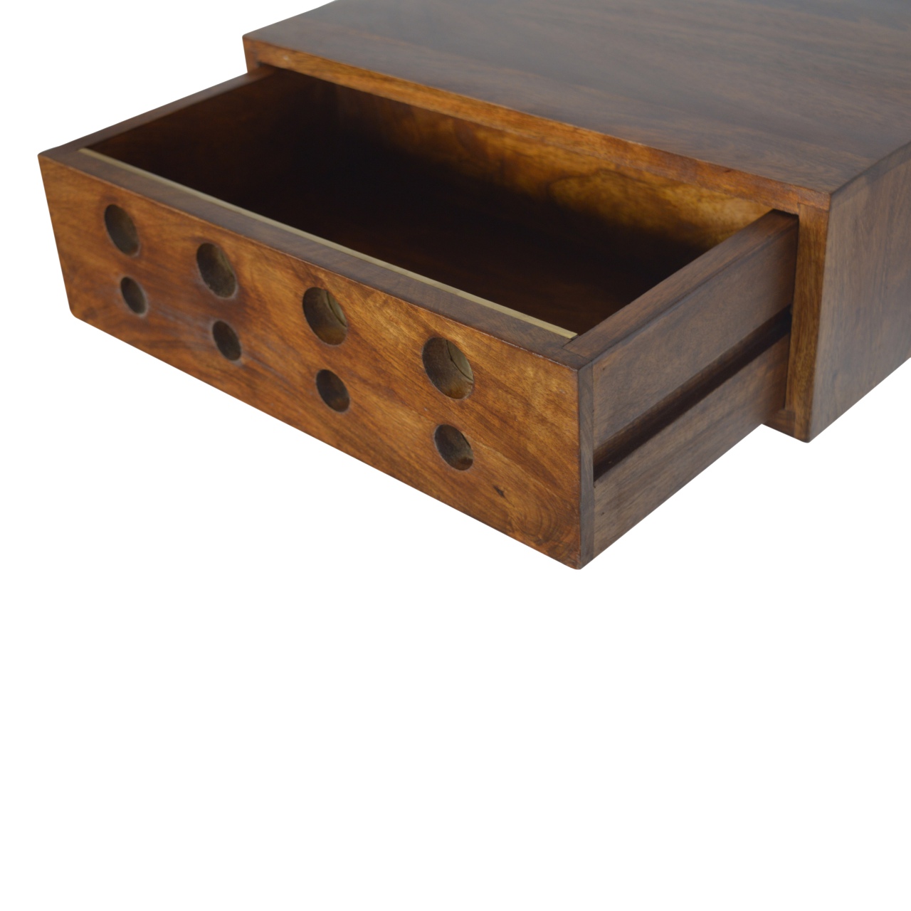 Floating Cut out Brass Bedside - Image 7