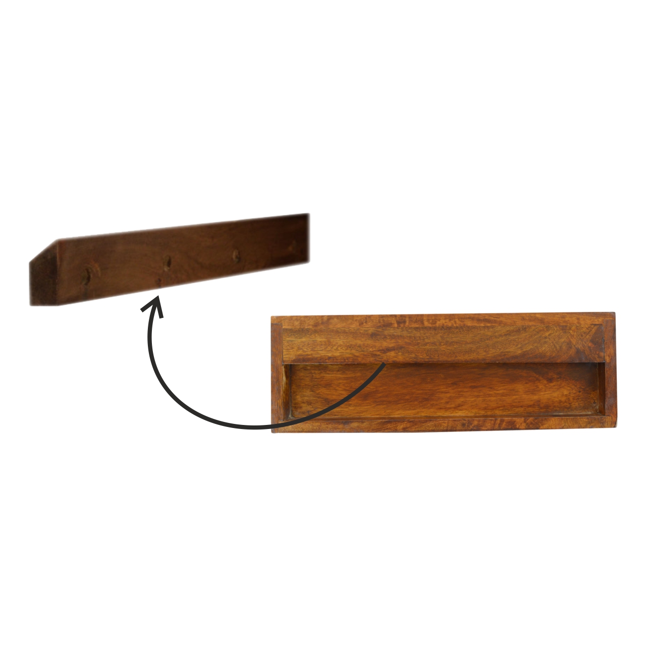 Floating Cut out Brass Bedside - Image 10