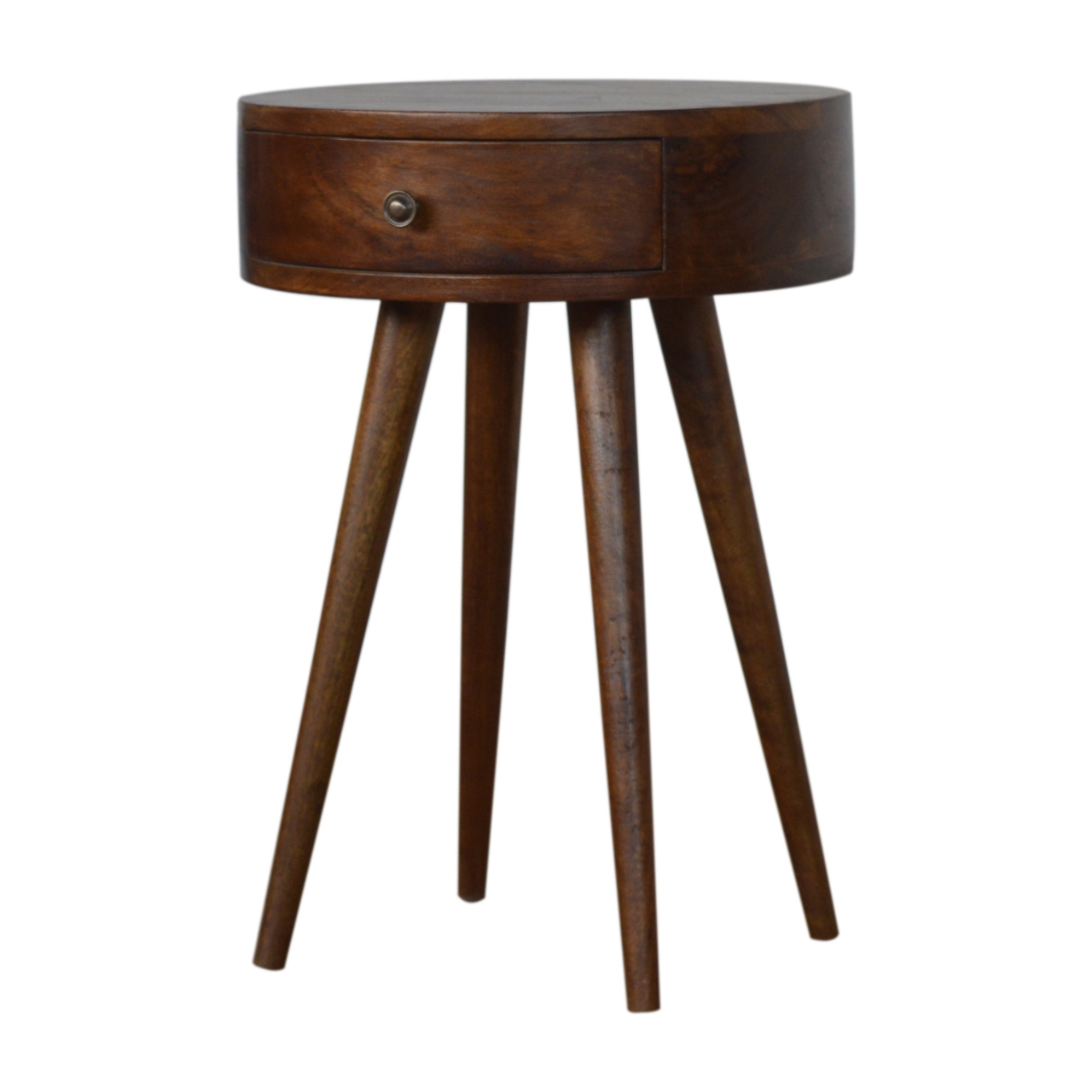 Nordic Chestnut Circular Bedside - Image 2