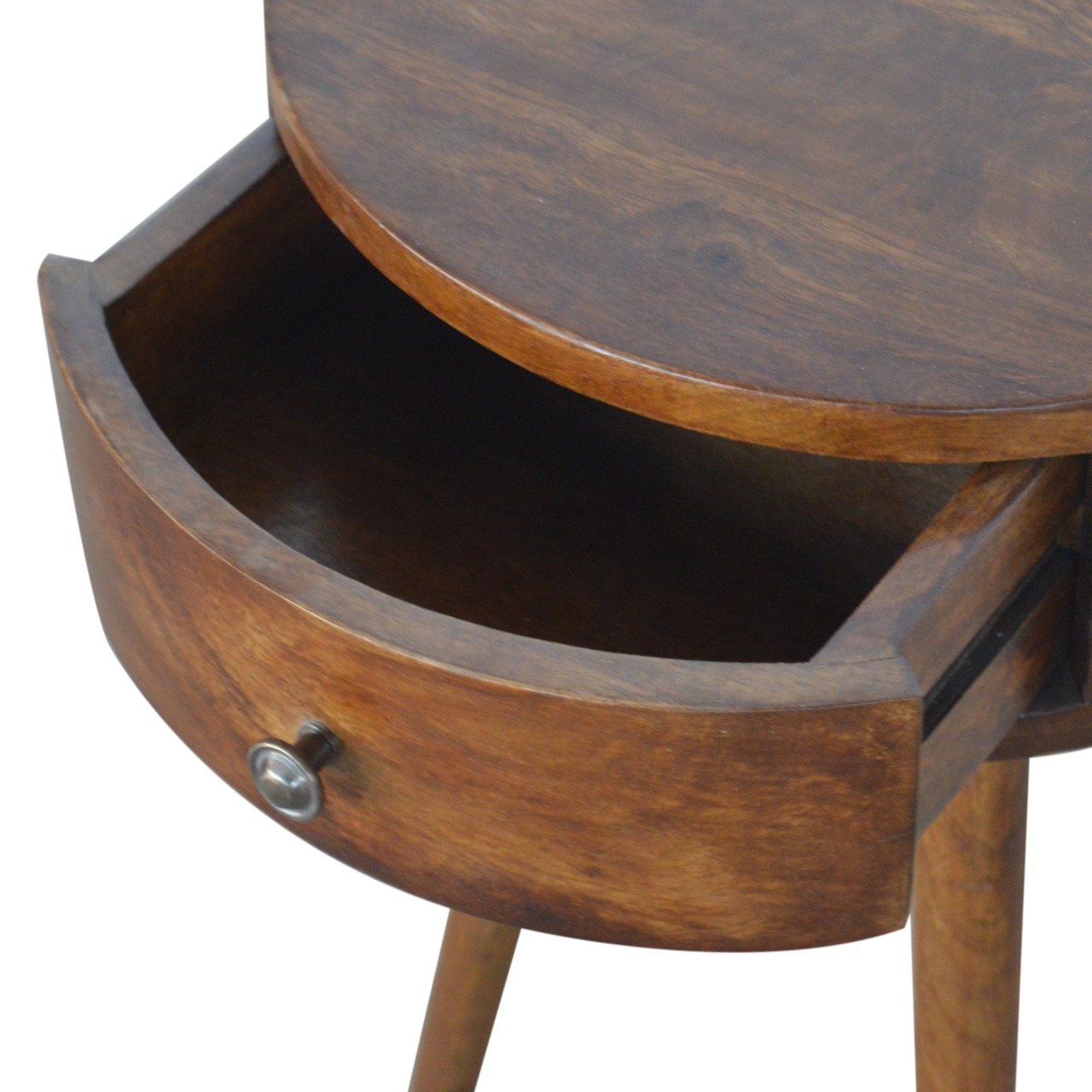 Nordic Chestnut Circular Bedside - Image 6