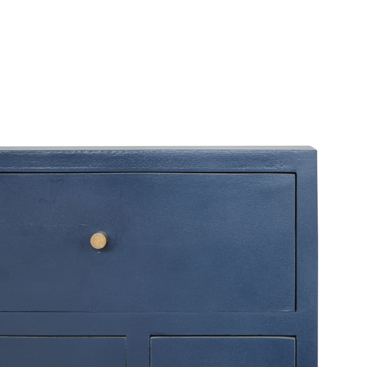 Navy 4 Drawer Bedside - Image 7
