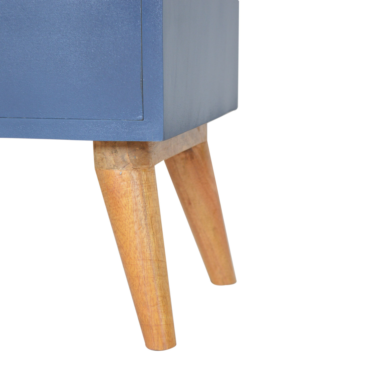 Navy 4 Drawer Bedside - Image 5