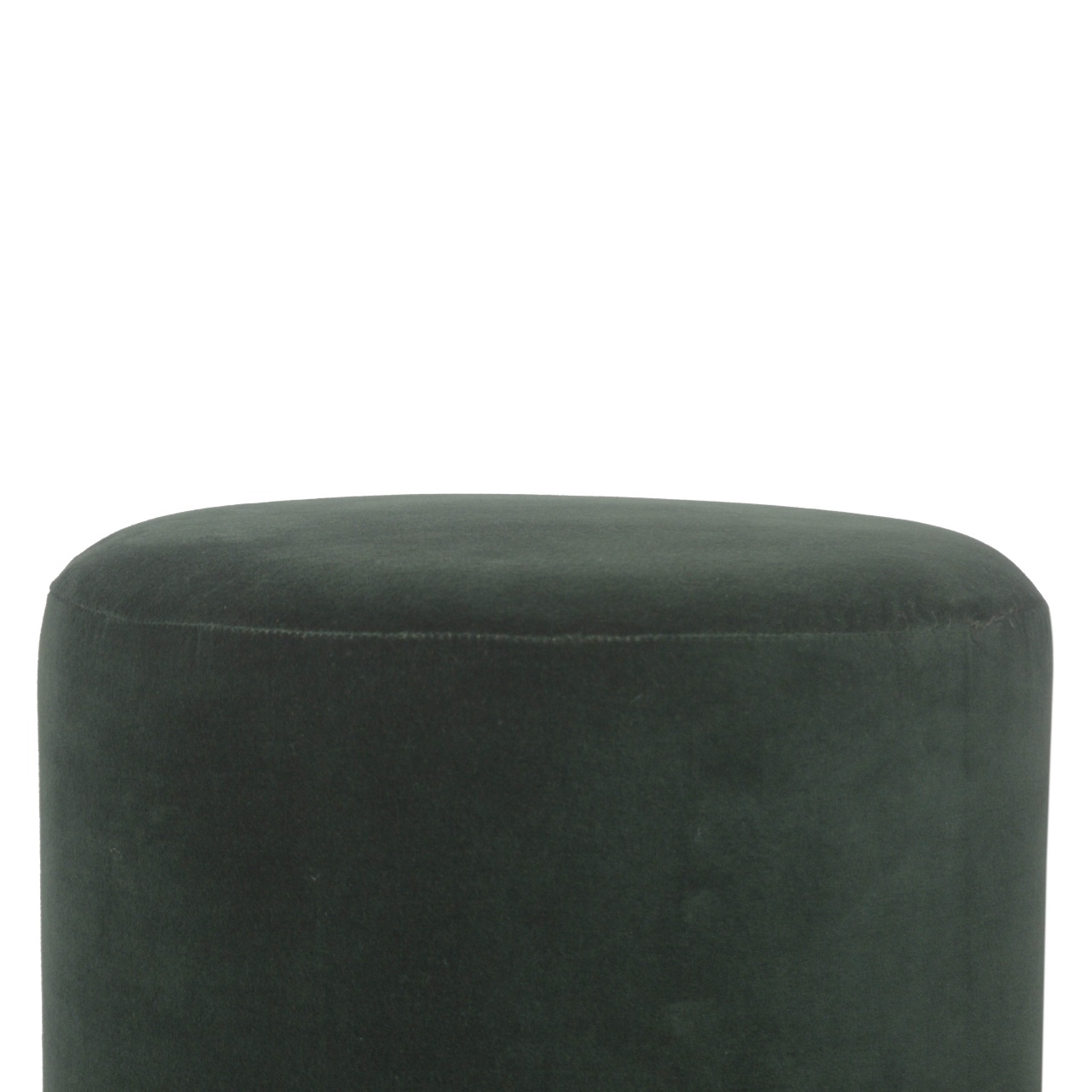 Emerald Footstool with Wood Base - Image 8